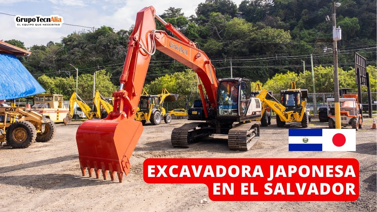 ¡Vino desde Chiba, Japon! La Primera Excavadora Link-Belt en El Salvador