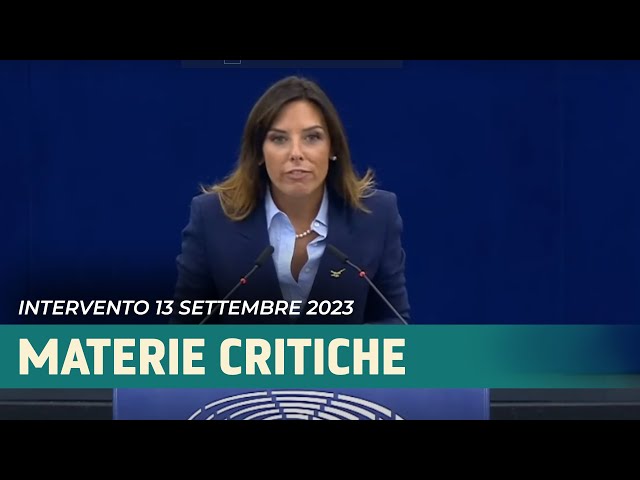 INTERVENTO PLENARIA - MATERIE CRITICHE (13.09.2023)