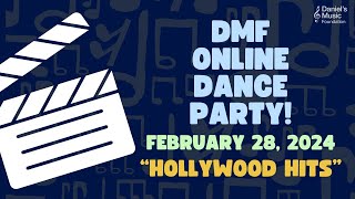 Hollywood Hits Online Dance Party on March 6, 2024