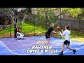 Dr dish home basketball drills partner drive and pitch