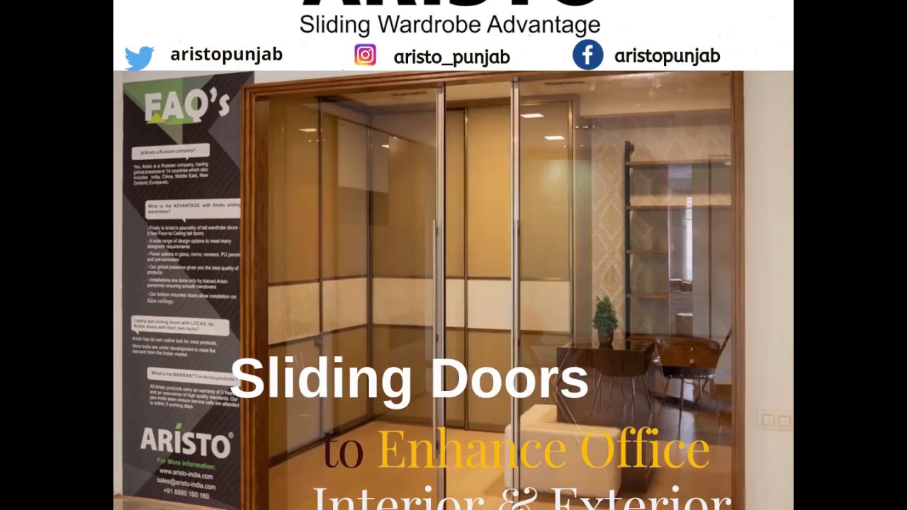 Aristo Sliding Doors to enhance office Interior and Exterior YouTube