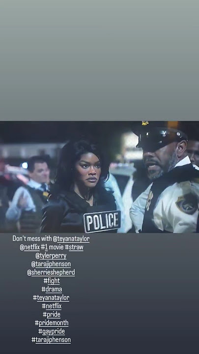#straw #fight #teyanataylor vs cop in #netflix movie Straw #tylerperry @teyanataylor #catfight