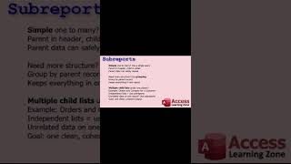 Use sub-reports in Microsoft Access to print multiple lists on one page.