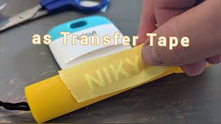 How to Use Painters Tape as an Alternative to Transfer Tape with Vinyl projects