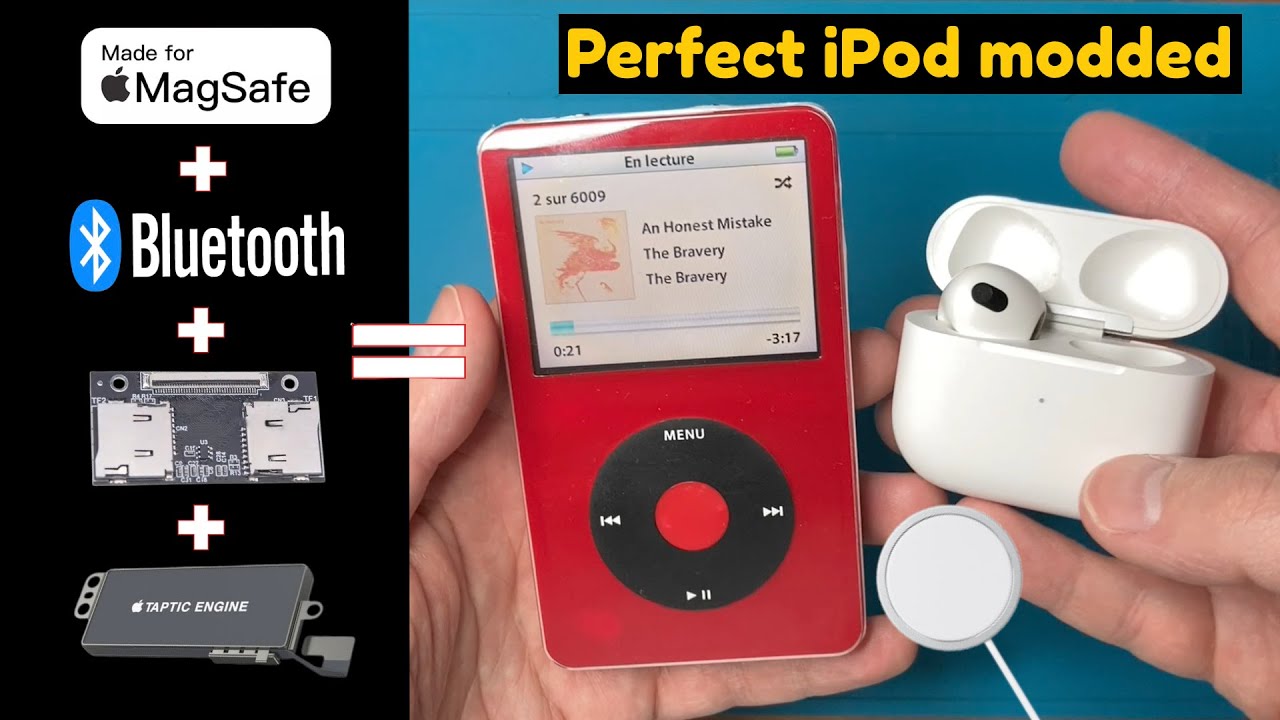 Perfect iPod bluetooth + taptic + magsafe - YouTube