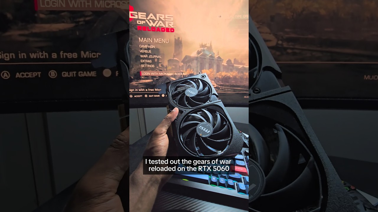 Gears of War Reloaded on RTX 5060 On 4K?