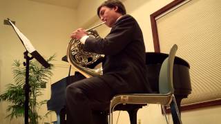 Matthew's Mozart Horn Concerto #2 in E-flat 2nd mov. Andante
