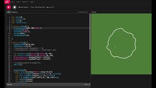[p5js] Interactive Sphere (2nd trial in 2D)