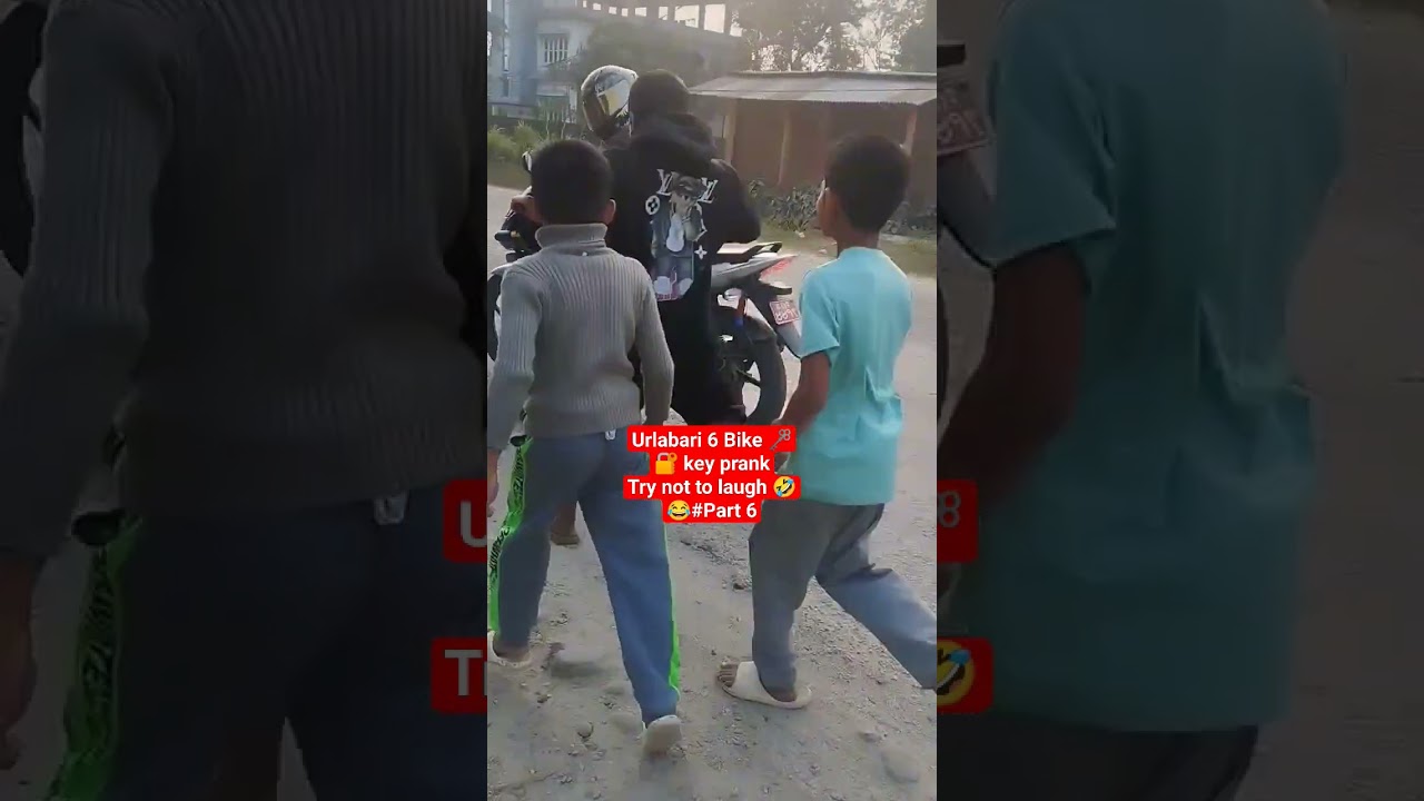 try not to laugh 🤣 Bike key 🗝️🔐 prank urlabari 6 sriman Dhimal marga morang koshi Nepal