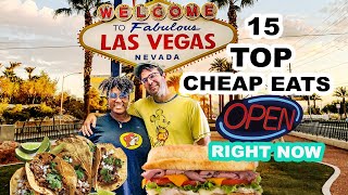 15 BEST CHEAP EATS OPEN on the Las Vegas Strip RIGHT NOW! | LAS VEGAS Reopening