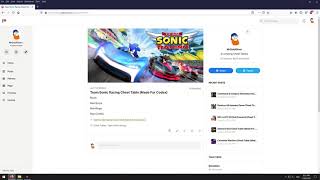 Team Sonic Racing Cheat Table (Made For Codex)