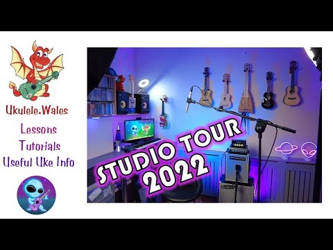 Studio Tour 2022 Youtube Setup Ukulele Wales 