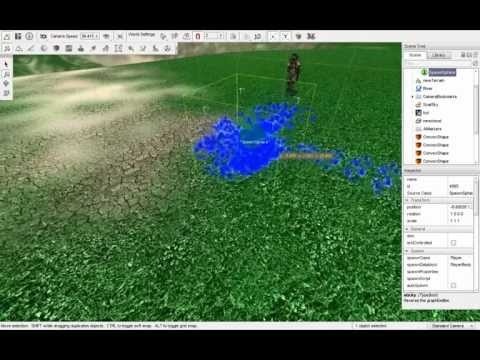 Torque 3D attracted particles