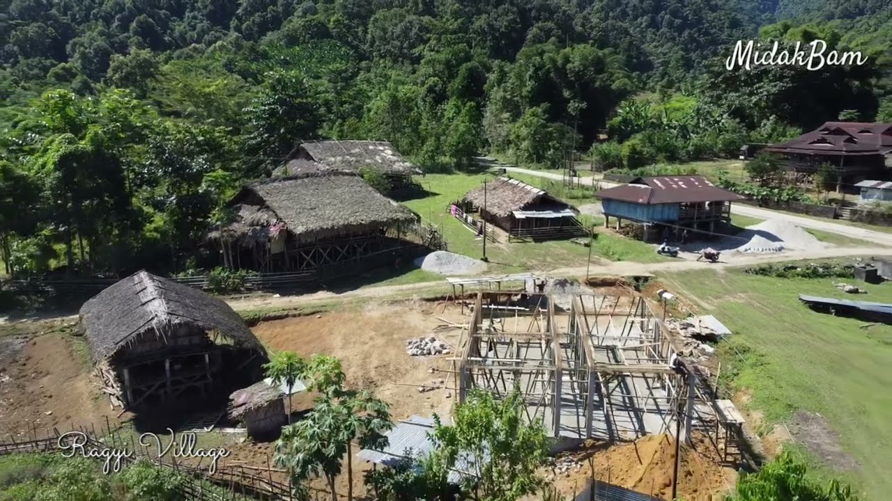 Aerial view of Wak Ragyi Village/Galo songs/ Marto Kamdak/ Moge Doji/ Ane gite si/ rim Jim pedong ei