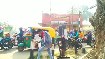 Gate man In struggle High Speed Tremendous Dust Rising Extreme Speedy Train Skipping railgate