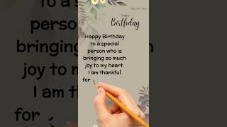 Heart touching birthday wishes for love | birthday wishes message #happybirthday #love #shorts