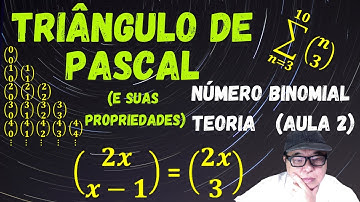Triângulo de Pascal - Números Binomiais - Teoria + exercícios (Aula 2)