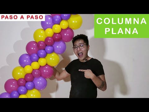 ✅ COLUMNA PLANA EN ESPIRAL 🎈 paso a paso