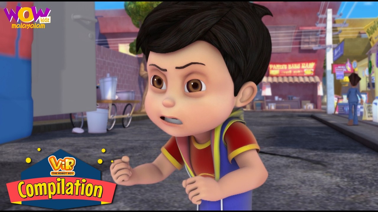 സൂപ്പർഹീറോ വീർ | Vir The Robot Boy | Compilation 79 | Best malayalam story | Cartoon