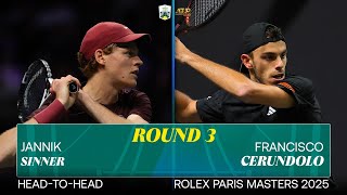 Download lagu Head-to-head Jannik Sinner vs Francisco Cerundolo | Rolex Paris Masters