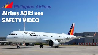 Philippine Airlines SAFETY VIDEO on Airbus A321neo