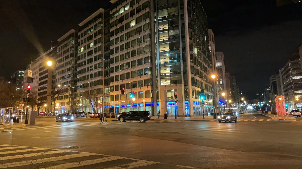 Live - Friday Evening in Downtown Washington DC  (January 29, 2021)