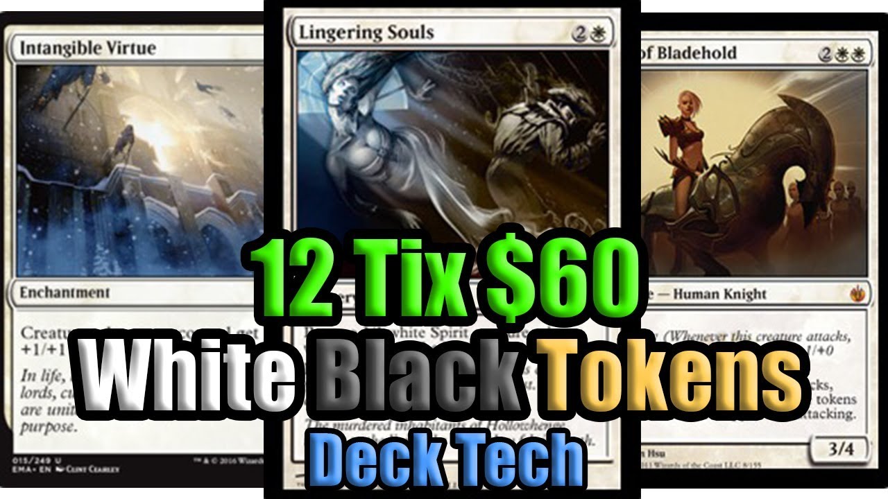 MTG Modern Budget White Black Tokens Deck Tech YouTube
