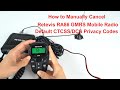 How to Manually Cancel Retevis RA86 GMRS Mobile Radio Default CTCSSDCS Privacy code