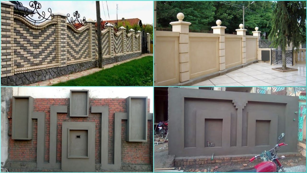 Letest Top Modern Cement Boundary Wall Design 2023 || Best Outdoor ...