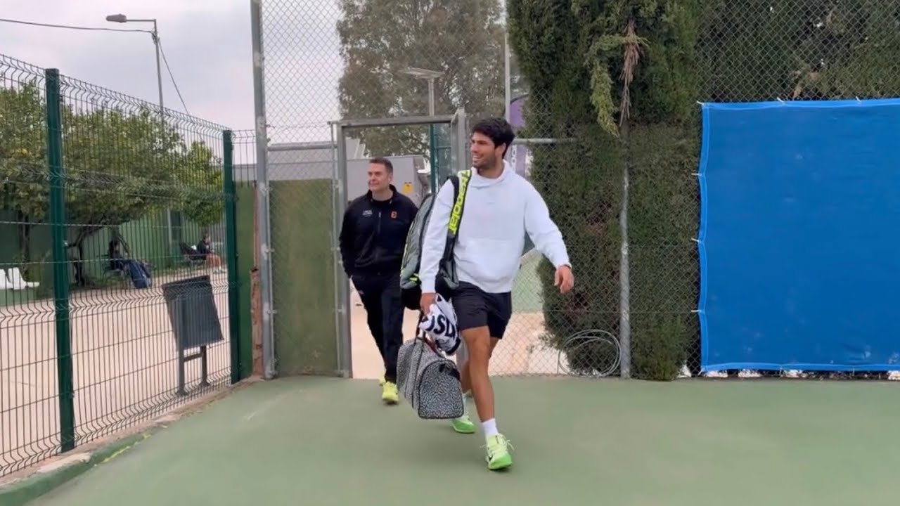 Carlos Alcaraz Gears Up for Indian Wells 🔥 Intense Training Before the Desert Battle