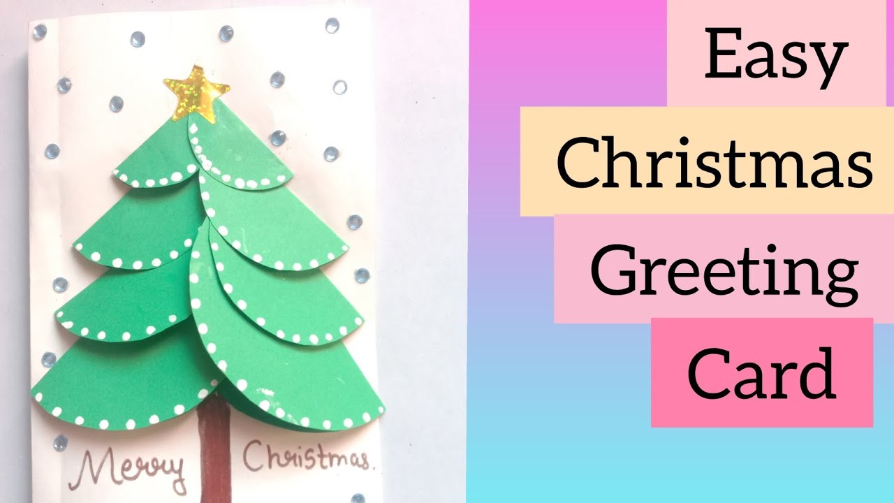 Easy Christmas greeting card idea /Christmas greeting card / YouTube