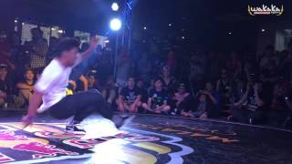 Redbull Bc One Malaysia Cypher 2015 Top 16 - Iron Kid Vs Legosam