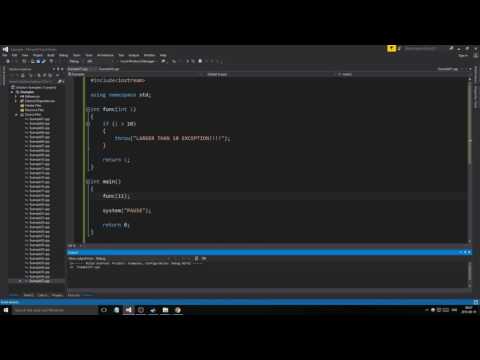 C++ Example 37 - Exceptions introduction