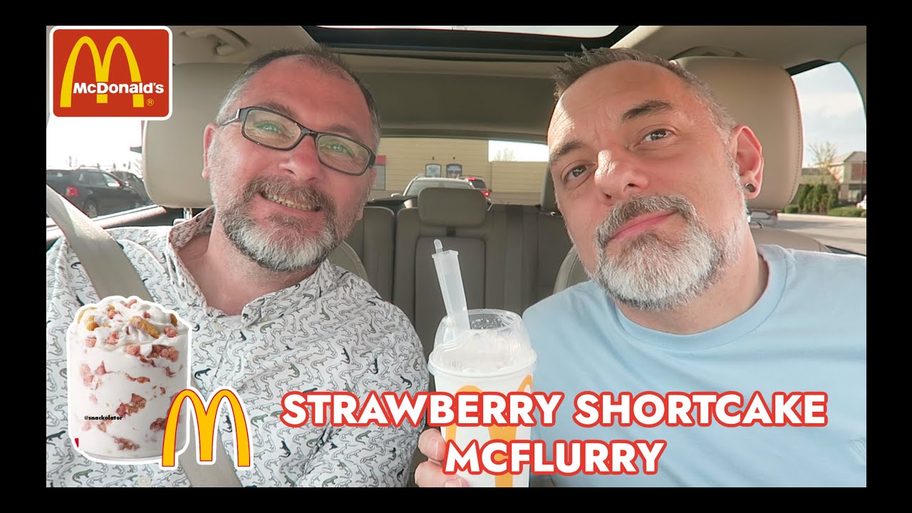 McDonald's NEW Strawberry Shortcake McFlurry Review! YouTube