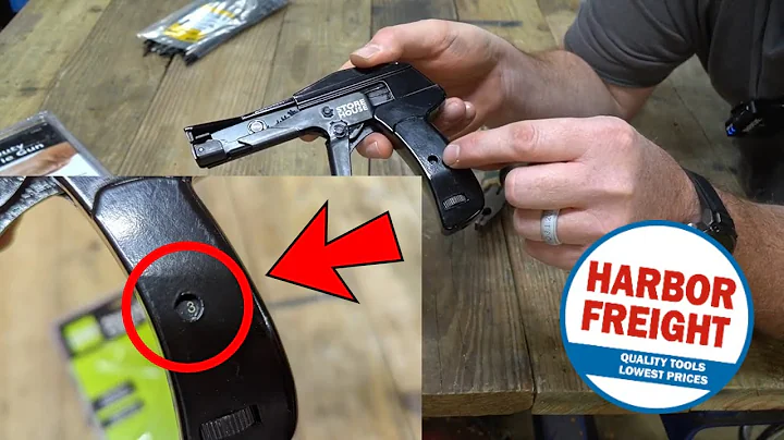 Harbor Freight Cable Tie Gun, Tighten and cut your zip ties flush and quickly!