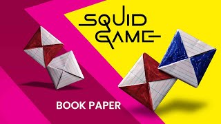 How to Make Ddakji with Book Paper | Squid Game Card Flip Tutorial