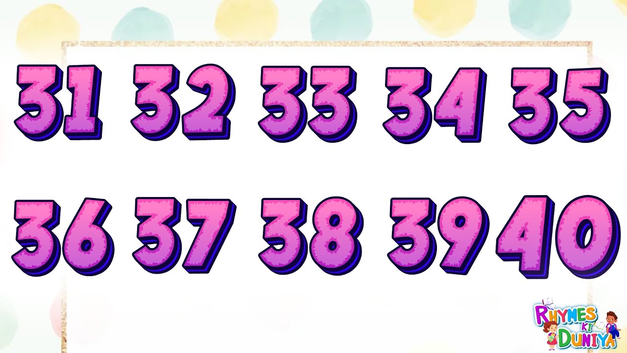 Learn to count, kids rhymes, One two three, 123 Numbers, 1 to 100 ...