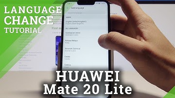 How to Change Language of HUAWEI Mate 20 Lite - Set Up Language Settings