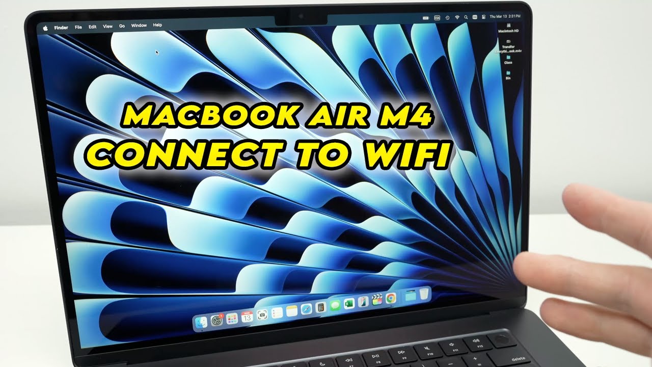 How to Connect Your M4 MacBook Air to Wi-Fi - YouTube