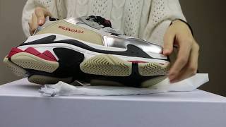 Balenciaga Triple S Silver Repyes