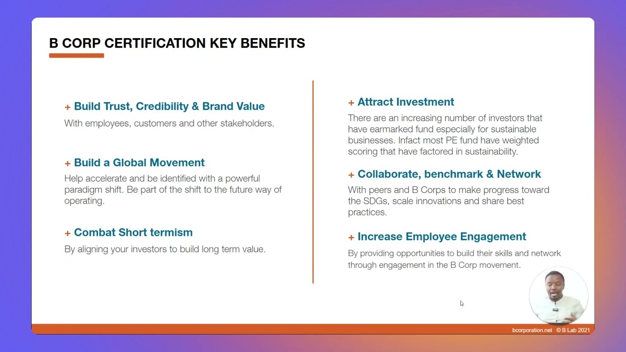 2. Benefits of B Corp Certification
