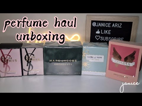 Perfume Haul + Unboxing and First Impression | Olympea, Elie Saab, Marc Jacobs Decadence, YSL