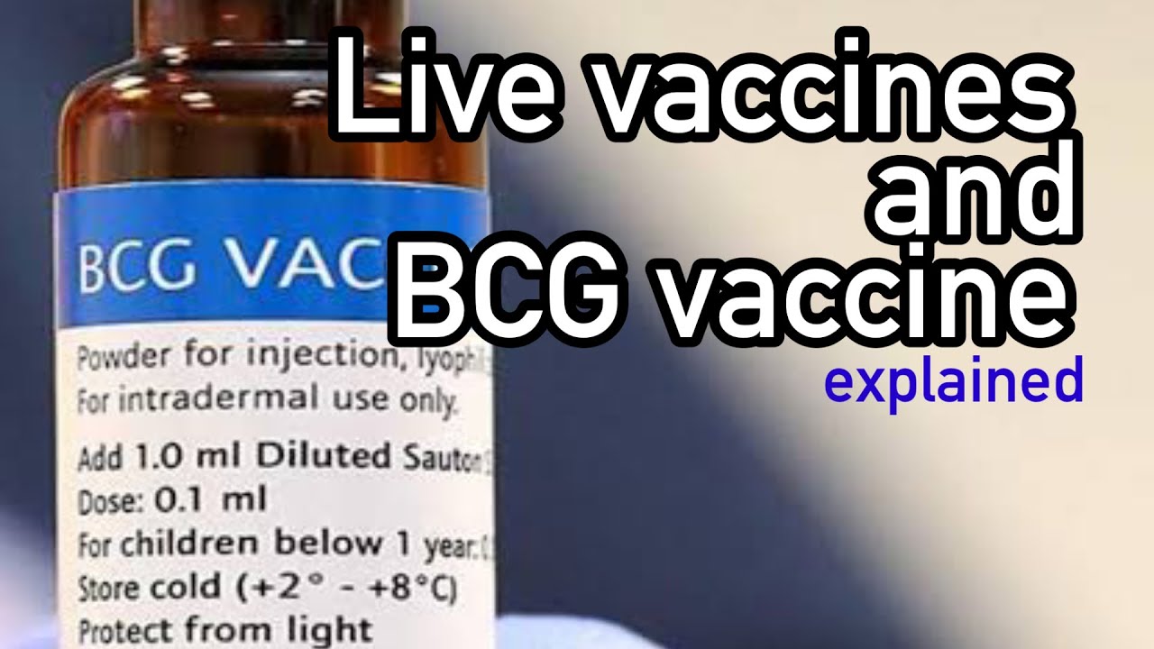 Live vaccines and BCG vaccine explained | PSM lecture for NEET - YouTube