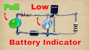Battery Low Full Indicator | 3.7v Battery Charge Level Indicator Circuit