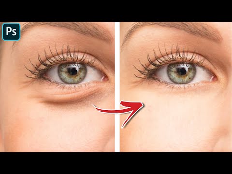 Photoshop Tutorial : Remove Eyebags Using This Technique  !