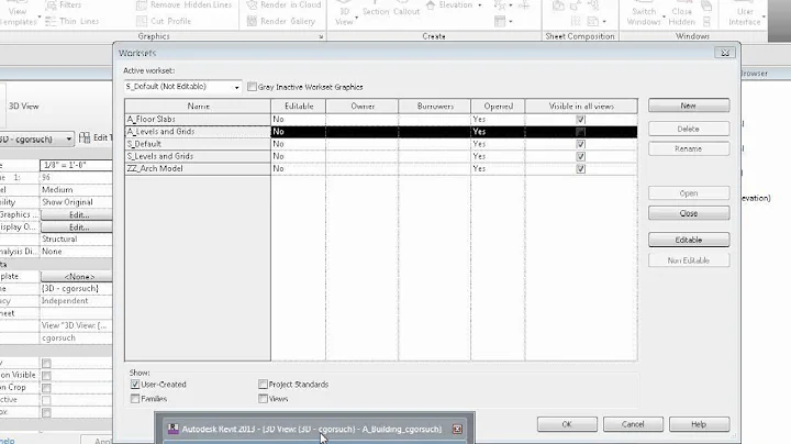 New Revit Project 4a - Worksets For Linked Files