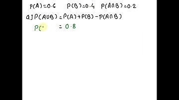 Let A and B be events such that P(A) = 0.6, P(B) = 0.4,and P(AB) = 0.2. Find the probabilities of: …