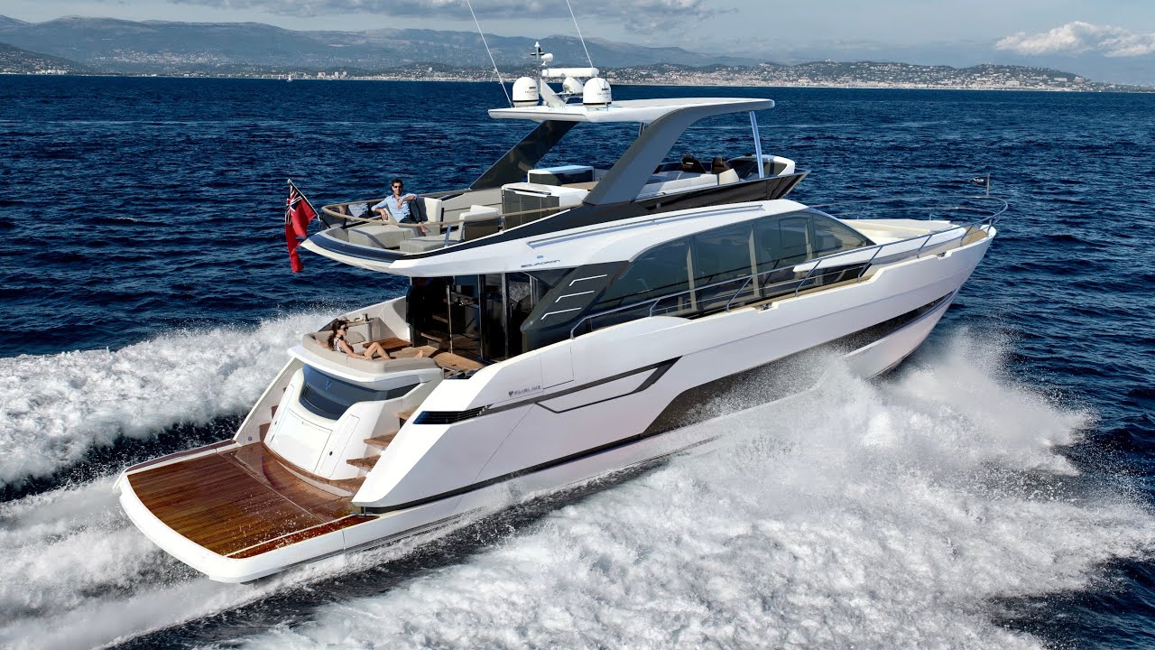 Яхтенный тур стоимостью 2,5 миллиона фунтов стерлингов: Fairline Squadron 68