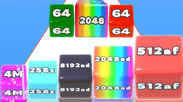 Jelly Run 2048 Infinity Mode Max Level Gameplay Android iOS
