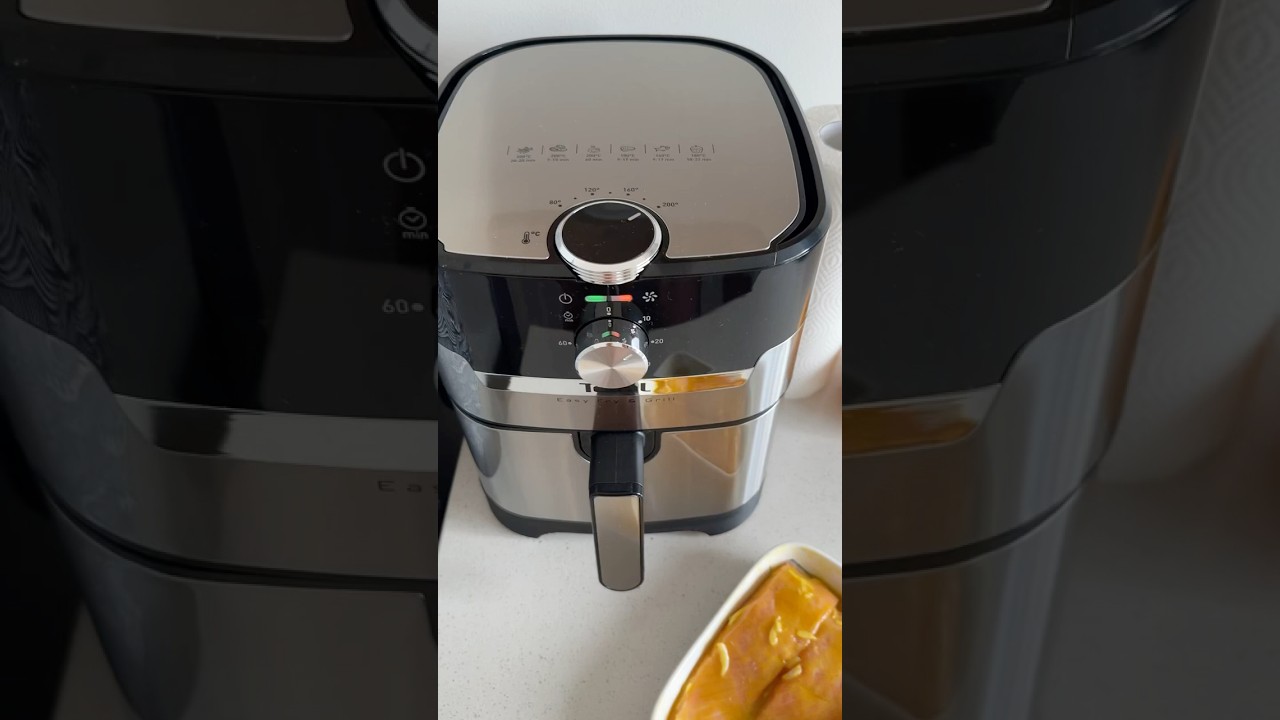 Купили аэрогриль. Первое использование аэрогриля. Рецепт лосося в маринаде. 